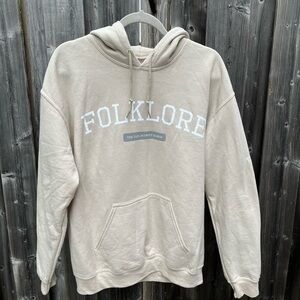 Taylor Swift Folklore Tan Hoodie Size Small New